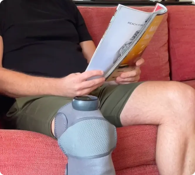 Glokore Knee Massager How to Use Step 3 - Relax for Knee Pain Relief